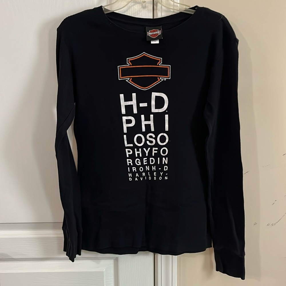 NWOT Harley Davidson women’s size medium black long sleeve shirt